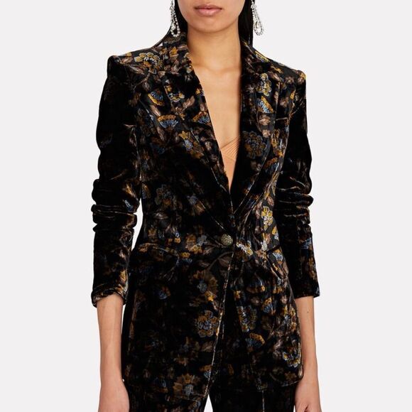 VERONICA BEARD Long And Lean Velvet Dickey Blazer - Picture 1 of 9